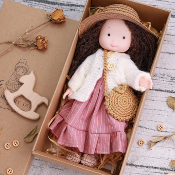 Handmade Waldorf Dolls 12" - 100% Cotton Kids Toy - Perfect Gift for Birthdays & Holidays