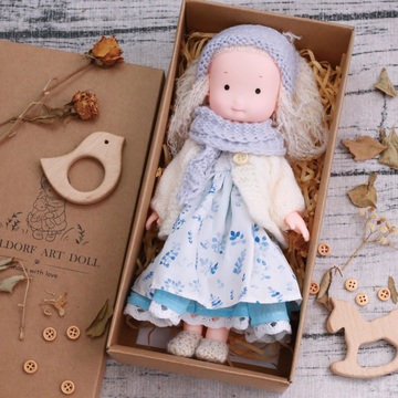 12" Organic Cotton Waldorf Doll - Gift for Girls - Eco-Friendly & Non-Toxic