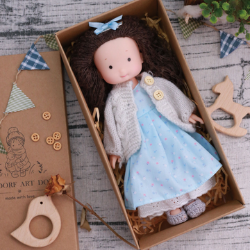 12 Waldorf Doll - Removable Clothes - Ideal for Dress-Up Play