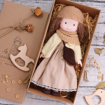 Unique Waldorf Doll with Removable Outfits - Handmade in USA - Safe & Durable