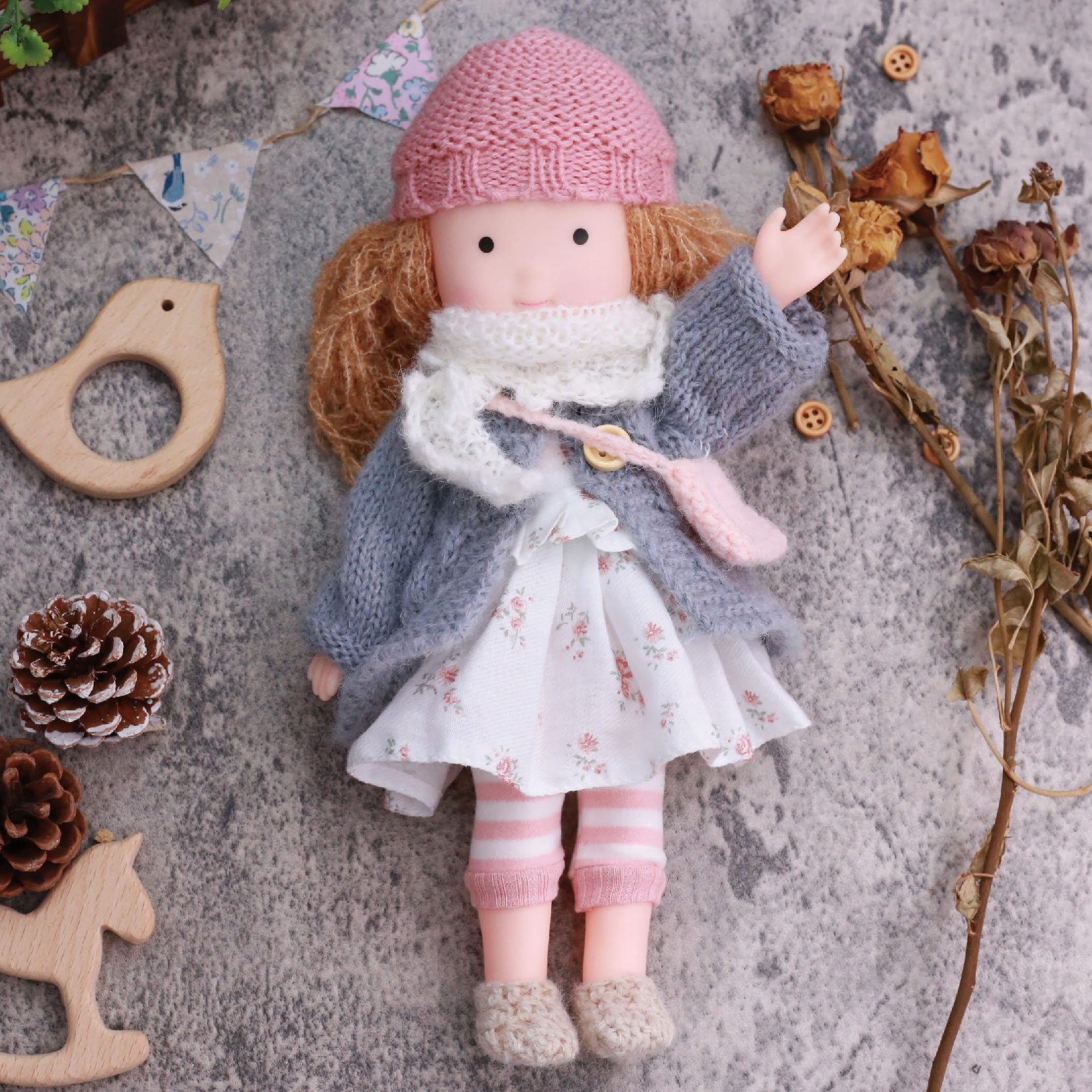 Handmade Waldorf Doll - 100% Cotton - Safe for Toddlers
